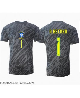 Günstige Brasilien Alisson Becker #1 Torwart Auswärtstrikot Copa America 2024 Kurzarm